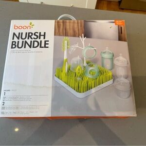Boon Nursh Bundle Drying Rack Set with bonus bottles